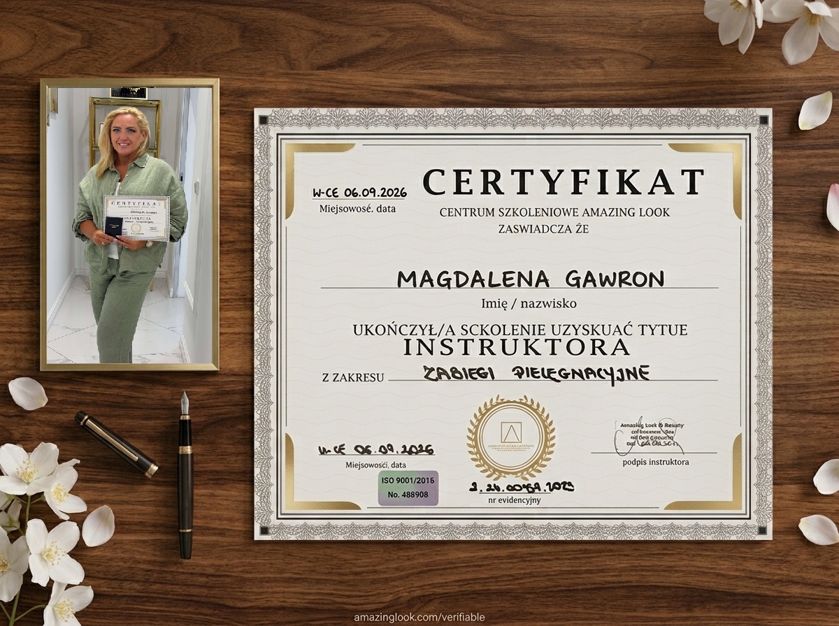 Zaświadczenie Instruktorskie Magdalena Gawron